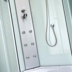 Гідромасажний бокс Lidz Tani SBM90x90.SAT.LOW.FR, скло Frost 4 мм Гідромасажний бокс Lidz Tani SBM90x90.SAT.LOW.FR, скло Frost 4 мм