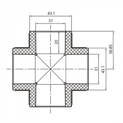 Хрестовина PPR Thermo Alliance 32