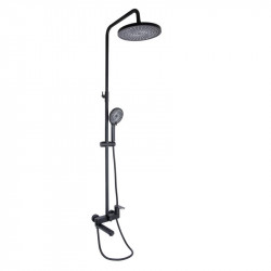 Душова система універсальна Qtap Jay на три споживача (з виливом) QTJAY111BLM45549 Black Matt Душова система універсальна Qtap Jay на три споживача (з виливом) QTJAY111BLM45549 Black Matt