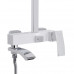 Душова система універсальна Qtap Swan Cascada на три споживача (з виливом) QTSWA111CRW45570 Chrome/White