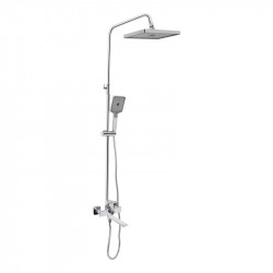 Душова система універсальна Qtap Presto на три споживача (з виливом) QTPRE111CRM45575 Chrome Душова система універсальна Qtap Presto на три споживача (з виливом) QTPRE111CRM45575 Chrome