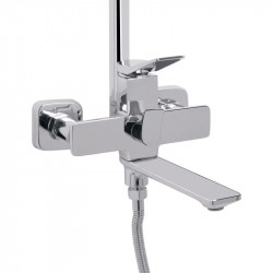 Душова система універсальна Qtap Presto на три споживача (з виливом) QTPRE111CRM45575 Chrome Душова система універсальна Qtap Presto на три споживача (з виливом) QTPRE111CRM45575 Chrome