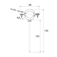 Хомут Thermo Alliance Standart 1/2" з чорною гумою (D20-25 мм) SD10015B Хомут Thermo Alliance Standart 1/2" з чорною гумою (D20-25 мм) SD10015B