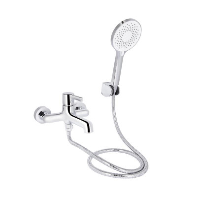 Змішувач для ванни Qtap Cardinal (з душовим гарнітуром) QTCAR259CRM45656 Chrome Змішувач для ванни Qtap Cardinal (з душовим гарнітуром) QTCAR259CRM45656 Chrome