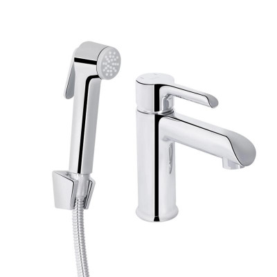 Змішувач для раковини Qtap Grand (з гігієнічним душем) QTGRA272CRM45670 Chrome Змішувач для раковини Qtap Grand (з гігієнічним душем) QTGRA272CRM45670 Chrome