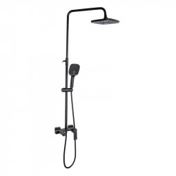 Душова система універсальна Qtap Gemini на три споживача (з виливом) QTGEM111BLM45686 Black Matt Душова система універсальна Qtap Gemini на три споживача (з виливом) QTGEM111BLM45686 Black Matt