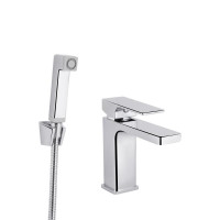 Змішувач для раковини Qtap Gemini (з гігієнічним душем) QTGEM272CRM45689 Chrome Змішувач для раковини Qtap Gemini (з гігієнічним душем) QTGEM272CRM45689 Chrome