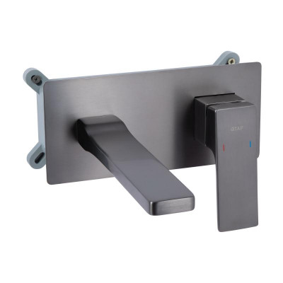 Змішувач для раковини Qtap Gemini прихованого монтажу QTGEM273GMB45695 Gunmetal Black PVD Змішувач для раковини Qtap Gemini прихованого монтажу QTGEM273GMB45695 Gunmetal Black PVD