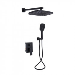 Душова система для душу Qtap Gemini прихованого монтажу на два споживача QTGEM113BLM45697 Black Matt Душова система для душу Qtap Gemini прихованого монтажу на два споживача QTGEM113BLM45697 Black Matt