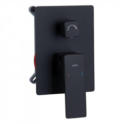 Душова система для душу Qtap Gemini прихованого монтажу на два споживача QTGEM113BLM45697 Black Matt Душова система для душу Qtap Gemini прихованого монтажу на два споживача QTGEM113BLM45697 Black Matt