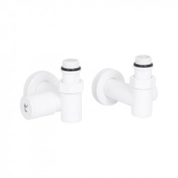 Комплект кранів Thermo Alliance Standart 1/2" бiлий, для рушникосушарки кутовий SF395W15HEW