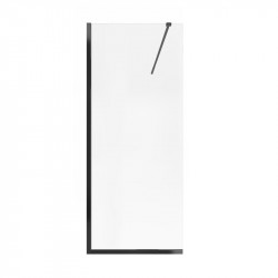 Душова перегородка Qtap Walk-In Standard BLM209.C8 90х200 см, скло Clear 8 мм, покриття CalcLess