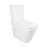 Унітаз підлоговий Qtap Tern Ultra Quiet безобідковий з сидінням Soft-Close QT17226003AW White