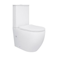 Унітаз-компакт Qtap Robin Ultra Quiet безободковий з сидінням Soft-close QT13226089AW