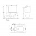 Унітаз-компакт Qtap Cardinal Ultra Quiet безободковий з сидінням Soft-close QT04222168AUQ3W
