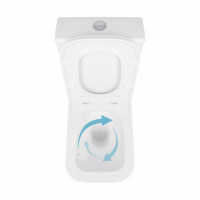 Унітаз-компакт Qtap Cardinal Ultra Quiet безободковий з сидінням Soft-close QT04222168AUQ3W