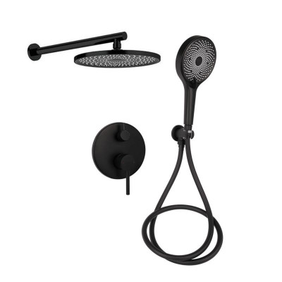 Душова система універсальна Qtap Scorpio прихованого монтажу на два споживача QTSCO113BLM45897 Black Matt Душова система універсальна Qtap Scorpio прихованого монтажу на два споживача QTSCO113BLM45897 Black Matt