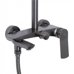 Душова система універсальна Qtap Slavonice на три споживача (з виливом) QTSLA111GMB45910 Gunmetal Black PVD Душова система універсальна Qtap Slavonice на три споживача (з виливом) QTSLA111GMB45910 Gunmetal Black PVD