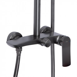 Душова система для душу Qtap Slavonice на два споживача QTSLA110GMB45913 Gunmetal Black PVD Душова система для душу Qtap Slavonice на два споживача QTSLA110GMB45913 Gunmetal Black PVD