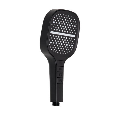 Лійка для ручного душу Qtap Rucni 130x130 мм QTRUC125BLM45957 Black Matt Лійка для ручного душу Qtap Rucni 130x130 мм QTRUC125BLM45957 Black Matt