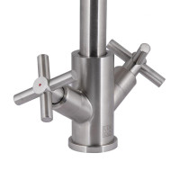 Змішувач для кухні Lidz Wind 161F двохвентильний LDWIN161FNKS46098 Nickel Змішувач для кухні Lidz Wind 161F двохвентильний LDWIN161FNKS46098 Nickel