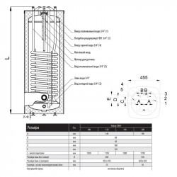 Водонагрівач комбінований Thermo Alliance Vulcan підлоговий 140 л. т.о. 1,2 кв.м верхнього підключення (CWH 14046 14S F) Водонагрівач комбінований Thermo Alliance Vulcan підлоговий 140 л. т.о. 1,2 кв.м верхнього підключення (CWH 14046 14S F)