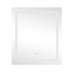Дзеркало Lidz Kubis 700х800 з LED-підсвічуванням Touch, з антизапотіванням, з димером, рег. яскравості LD78LF9048070