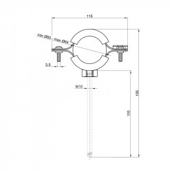 Хомут Thermo Alliance Forte  2" (D60-64 мм) SF10050