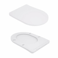 Унітаз підлоговий Qtap Robin New Ultra Quiet безобідковий з сидінням Soft-close WHITE QT13226083AW