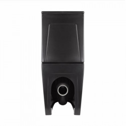 Унітаз підлоговий Qtap Robin Ultra Quiet безобідковий з сидінням Soft-close MATT BLACK QT13226083AMB