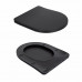 Унітаз підвісний Qtap Robin New Ultra Quiet безобідковий з сидінням Soft-close MATT BLACK QT13332381АSMB
