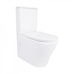 Унітаз підлоговий Qtap Virgo Ultra Quiet безобідковий з сидінням Soft-close WHITE QT18226092AW
