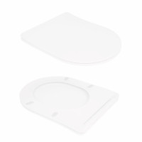 Унітаз підлоговий Qtap Virgo Ultra Quiet безобідковий з сидінням Soft-close WHITE QT18226092AW