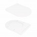 Унітаз підлоговий Qtap Virgo Ultra Quiet безобідковий з сидінням Soft-close WHITE QT18226092AW