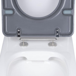 Унітаз підлоговий Qtap Freedom інклюзивний Rimless безобідковий з сидінням Soft-close WHITE QT22226098W