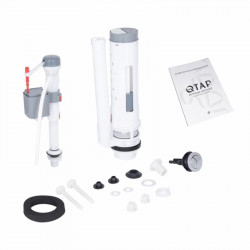Унітаз підлоговий Qtap Vlasta Ultra Quiet безобідковий з сидінням Soft-close WHITE QT28228300W