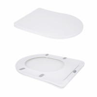 Унітаз підлоговий Qtap Grand Ultra Quiet безобідковий з сидінням Soft-close WHITE QT26228301W