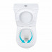 Унітаз підлоговий Qtap Dove Rimless безобідковий з сидінням Soft-close WHITE QT06228380BW