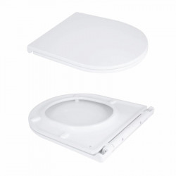 Унітаз підлоговий Qtap Dove Rimless безобідковий з сидінням Soft-close WHITE QT06228380BW