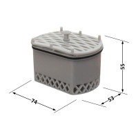 Лоток с клапаном Qtap Scorpio для трапа из нержавеющей стали Лоток с клапаном Qtap Scorpio для трапа из нержавеющей стали