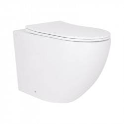 Унітаз підвісний Qtap Robin Ultra Quiet безобідковий з сідінням Soft-close 520x365x365 мм WHITE