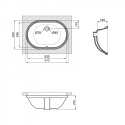 Раковина Qtap Stork 570x390x210 White QT15110522W Раковина Qtap Stork 570x390x210 White QT15110522W
