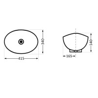 Раковина-чаша Qtap Dove 415x340x140 White QT06116062AW Раковина-чаша Qtap Dove 415x340x140 White QT06116062AW