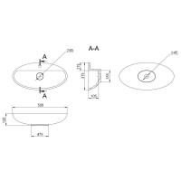 Раковина-чаша Qtap Scorpio 500x380x120 White QT14116533W Раковина-чаша Qtap Scorpio 500x380x120 White QT14116533W