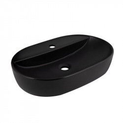 Раковина-чаша Qtap Scorpio 600х400х120 Matt black QT142203MBMBN