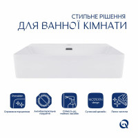 Раковина Qtap Nando LT 610х420х140 White QT12116146W Раковина Qtap Nando LT 610х420х140 White QT12116146W