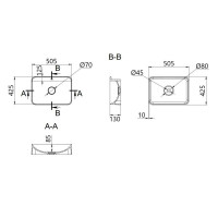 Раковина Qtap Nando LT 500х420х130 White QT12116146AW Раковина Qtap Nando LT 500х420х130 White QT12116146AW