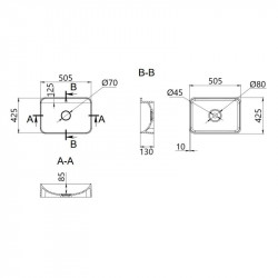 Раковина Qtap Nando LT 500х420х130 White QT12116146AW Раковина Qtap Nando LT 500х420х130 White QT12116146AW