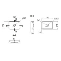 Раковина-чаша Qtap Tern 610x350x135 White QT17118140W Раковина-чаша Qtap Tern 610x350x135 White QT17118140W