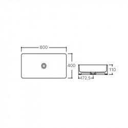 Раковина-чаша Qtap Tern 600x400x110 White QT171180841W